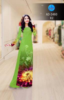 Vải áo dài hoa 3D-DT 2710