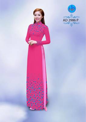 Vải áo dài đá quí trên dưới-DT 2723