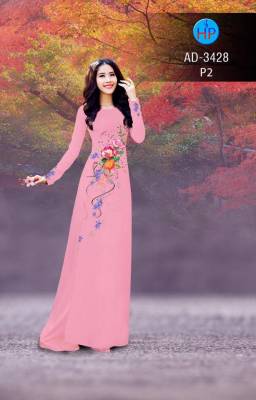Vải áo dài bộ hoa dây-DT 2732