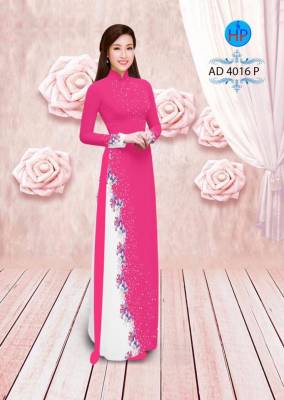 Vải áo dài hoa xéo-DT 2733