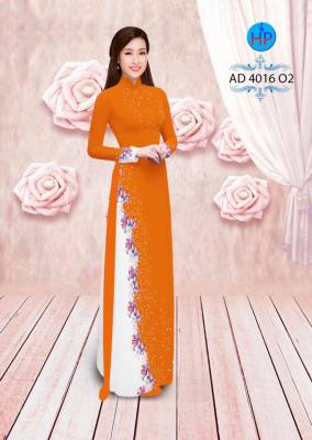 Vải áo dài hoa xéo-DT 2733