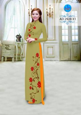 Vải áo dài hoa dây-DT 2737