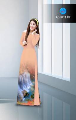 Vải áo dài thác nước-DT 2740