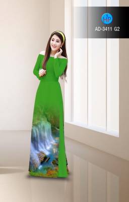 Vải áo dài thác nước-DT 2740