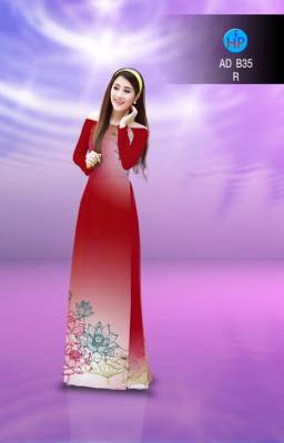 Vải áo dài hoa Sen-DT 2758