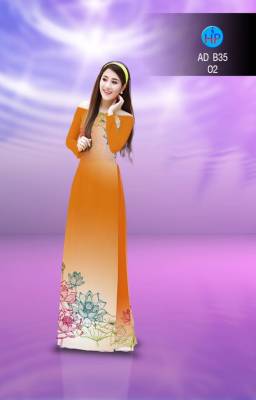 Vải áo dài hoa Sen-DT 2758