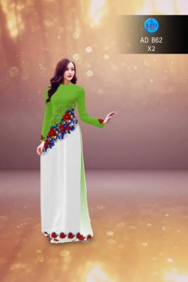 Vải áo dài hoa xéo-DT 2768