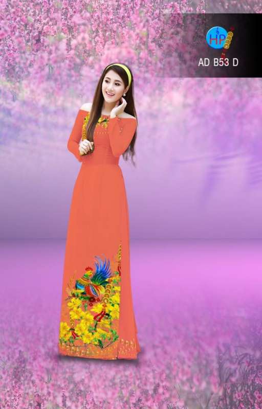 Vải áo dài hoa Mai vàng