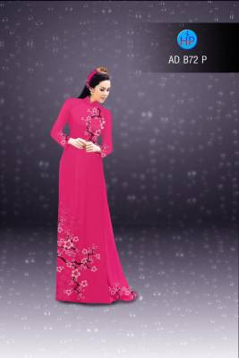 Vải áo dài cành Đào-DT 2772