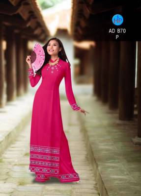 Vải áo dài hoa văn Thổ Cẩm-DT 2773
