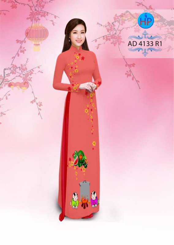 Vải áo dài bánh chưng bánh tét