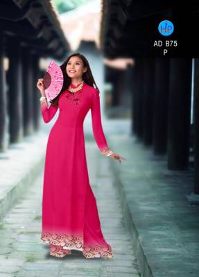 Vải áo dài hoa văn-DT 2782