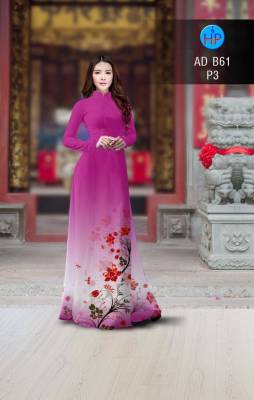 Vải áo dài hoa tà dưới-DT 2786