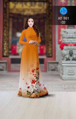 Vải áo dài hoa tà dưới-DT 2786