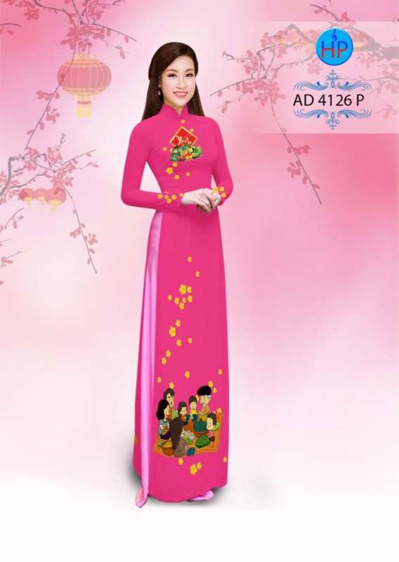 Vải áo dài tết sum vầy