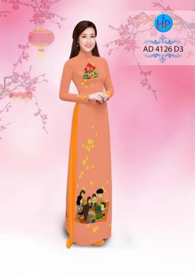 Vải áo dài tết sum vầy-DT 2787