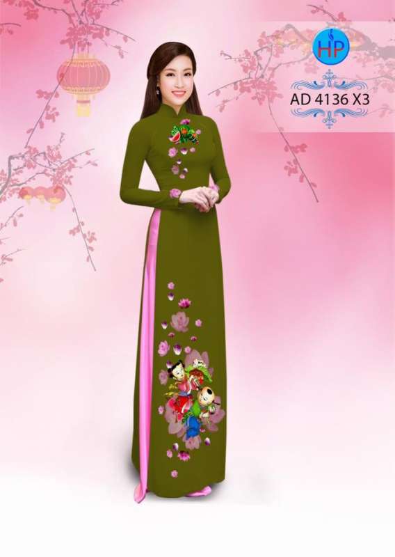 Vải áo dài bánh chưng ngày tết