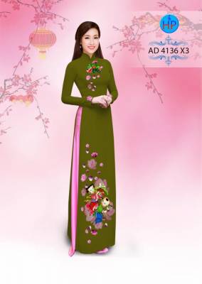 Vải áo dài bánh chưng ngày tết-DT 2793