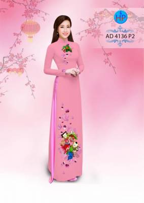 Vải áo dài bánh chưng ngày tết-DT 2793