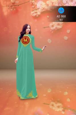 Vải áo dài hình đồng tiền cổ-DT 2794