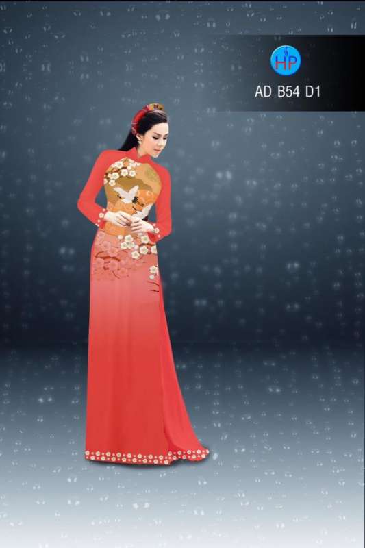 Vải áo dài hoa và chim