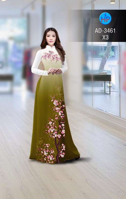 Vải áo dài cành Đào