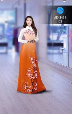 Vải áo dài cành Đào-DT 2802