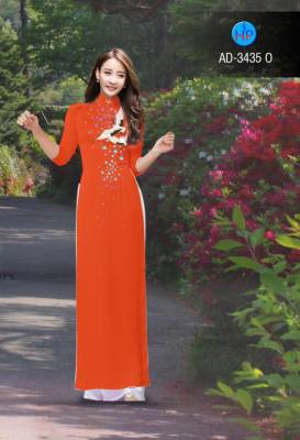 Vải áo dài chim cò-DT 2803