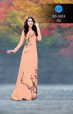 Vải áo dài cành Đào-DT 2807