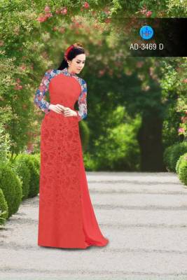 Vải áo dài hoa mờ-DT 2809
