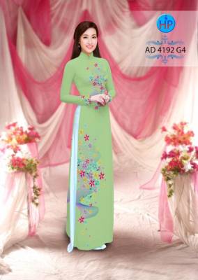 Vải áo dài hoa nhỏ-DT 2810