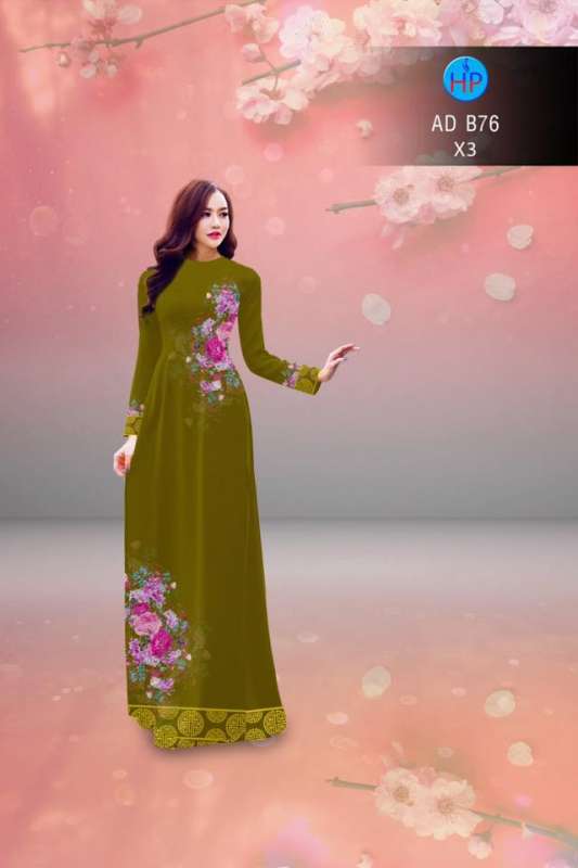Vải áo dài hoa mờ