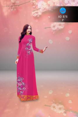 Vải áo dài hoa mờ-DT 2812