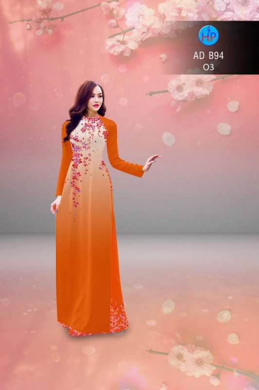 Vải áo dài hoa dây rơi