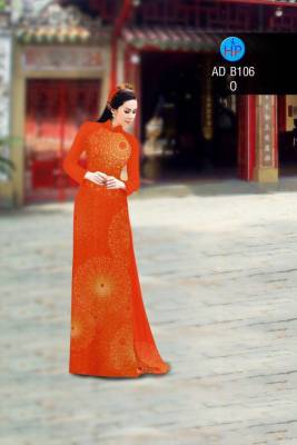 Vải áo dài hoa văn tròn-DT 2822