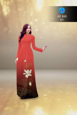 Vải áo dài hoa Sen-DT 2823