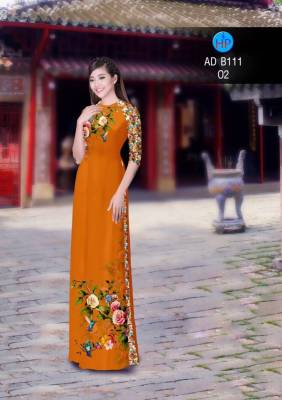 Vải áo dài hoa Hồng-DT 2824