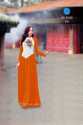 Vải áo dài hoa chùm nhỏ-DT 2826