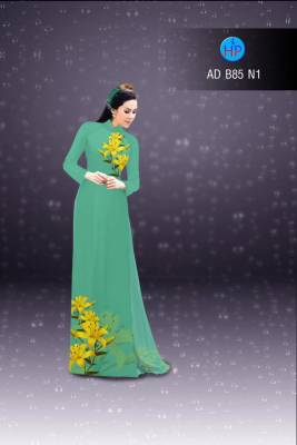 Vải áo dài hoa Ly-DT 2827