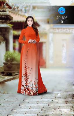 Vải áo dài cành hoa nhỏ-DT 2828