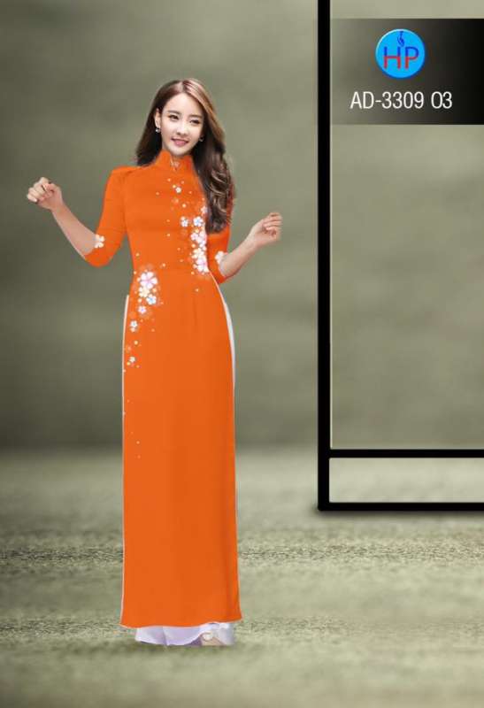Vải áo dài hoa nhỏ