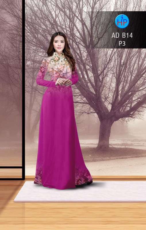 Vải áo dài hoa nhỏ