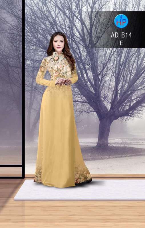 Vải áo dài hoa nhỏ