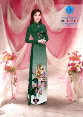 Vải áo dài hoa Sen-DT 2832