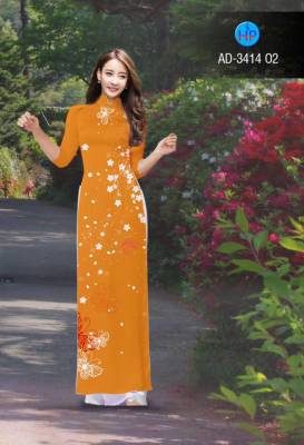 Vải áo dài hoa dây nhỏ-DT 2835