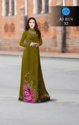 Vải áo dài chim Công-DT 2836