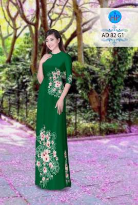 Vải áo dài hoa văn-DT 2841