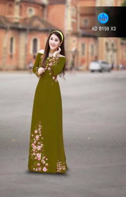 Vải áo dài hoa dây-DT 2842