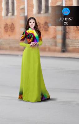 Vải áo dài hoa hồng 3D-DT 2843