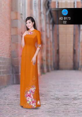 Vải áo dài hoa nhỏ trên dưới-DT 2844